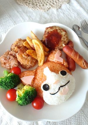 キャラご飯☆ケチャップライスのジバニャン-レシピのメイン写真
