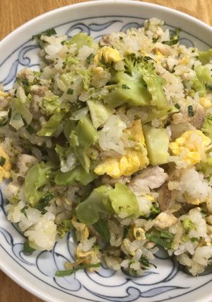 チヤーハン(ポーク＆ブロッコリー)-レシピのメイン写真