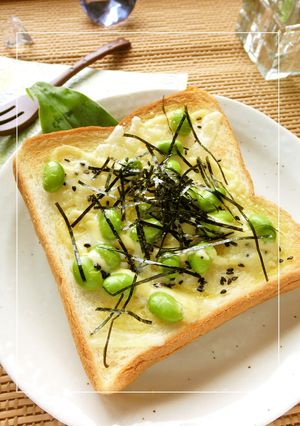 わさび風味＊枝豆のごま塩レモントースト-レシピのメイン写真