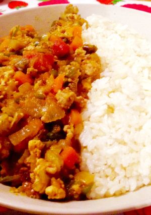 ｺｺﾅｯﾂｵｲﾙでヘルシーｷｰﾏｶﾚｰ-レシピのメイン写真