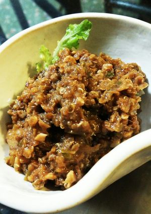 キヌアと酒粕の肉味噌風-レシピのメイン写真