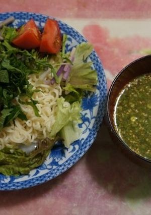 夏野菜の冷やしぶっかけ塩らーめん-レシピのメイン写真