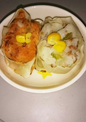 餃子の皮でコロッケ?シュウマイ?-レシピのメイン写真