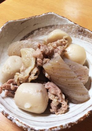 豚肉と小芋とコンニャクの煮物-レシピのメイン写真