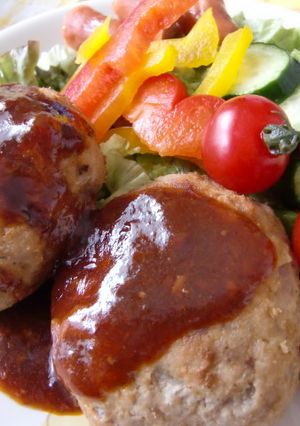 混ぜて焼くだけ♪おからエノキハンバーグ♪-レシピのメイン写真