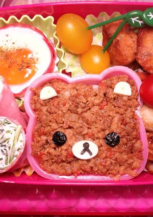 キャラ弁 リラックマ風 カップご飯-レシピのメイン写真
