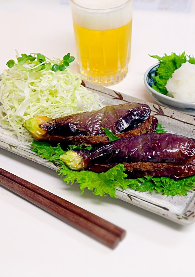 ナスのはさみ揚げ☆夏野菜を食す！-レシピのメイン写真