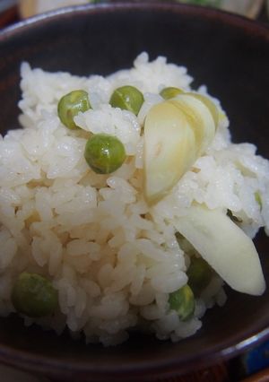 エンドウと根曲がり竹のご飯-レシピのメイン写真