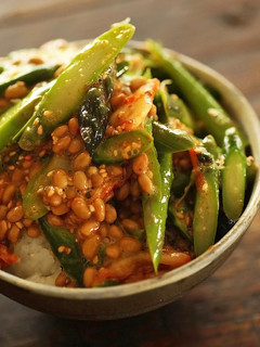 混ぜるだけ◎アスパラ納豆栄養丼ぶり-レシピのメイン写真