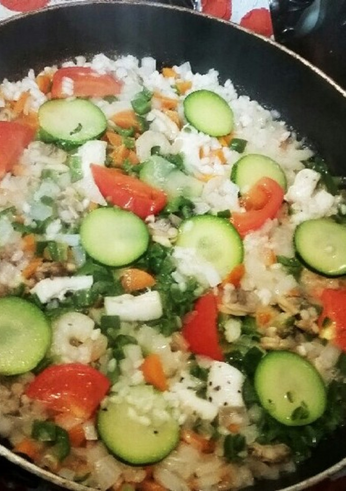 夏野菜♪和風パエリア-レシピのメイン写真