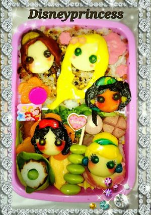 ディズニープリンセスキャラ弁-レシピのメイン写真
