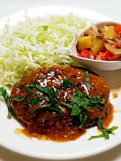 ヘルシー♪ふっくら♪和風ハンバーグ♪-レシピのメイン写真