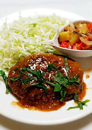 ヘルシー♪ふっくら♪和風ハンバーグ♪-レシピのメイン写真