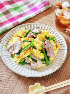 ☆豚肉入りニラ玉炒め☆-レシピのメイン写真