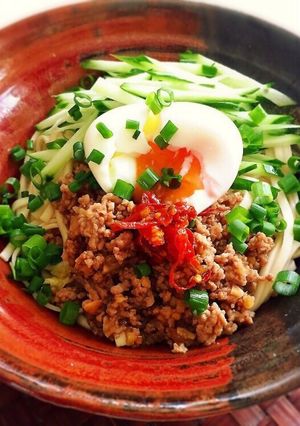 ピリ辛汁なし担々麺♪-レシピのメイン写真