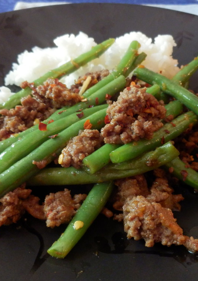 いんげん豆とひき肉の炒め物-レシピのメイン写真