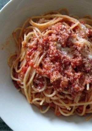 豚ラグーのトマトパスタ-レシピのメイン写真