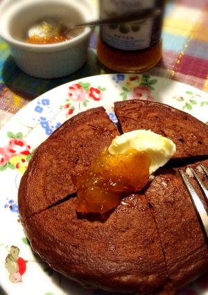ココアリッチなホットケーキ-レシピのメイン写真
