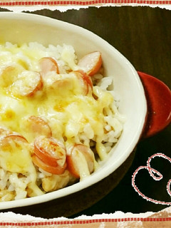 簡単ランチ☆焼きチーズごはん-レシピのメイン写真