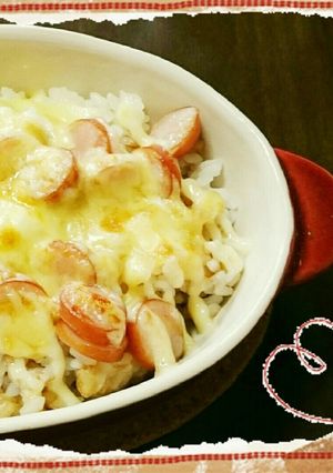 簡単ランチ☆焼きチーズごはん-レシピのメイン写真