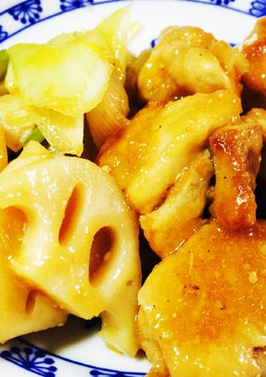 鶏もも・れんこん・ネギのスタミナ蒸し焼き-レシピのメイン写真