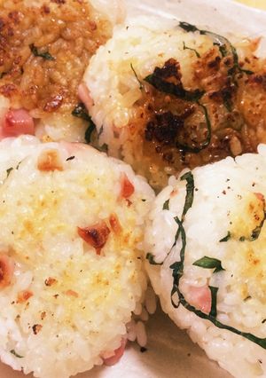 ベーコンチーズの焼きおにぎり-レシピのメイン写真