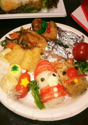 サンタさんとトナカイのお子様ランチ-レシピのメイン写真