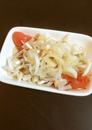 簡単で適当な明太子とねぎのごま油和え-レシピのメイン写真