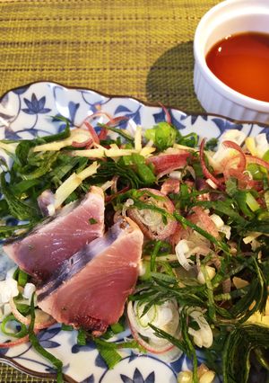 レモンでさっぱり 鰹のたたき-レシピのメイン写真