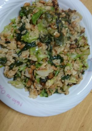 納豆野菜チャーハン-レシピのメイン写真