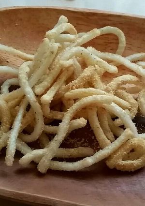 炒りうどん☆きなこまぶし♪節約おやつ♡-レシピのメイン写真