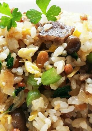 今日のランチは納豆チャーハン☆-レシピのメイン写真