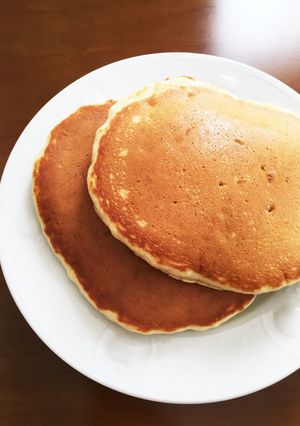 バナナとヨーグルトでふわふわパンケーキ-レシピのメイン写真