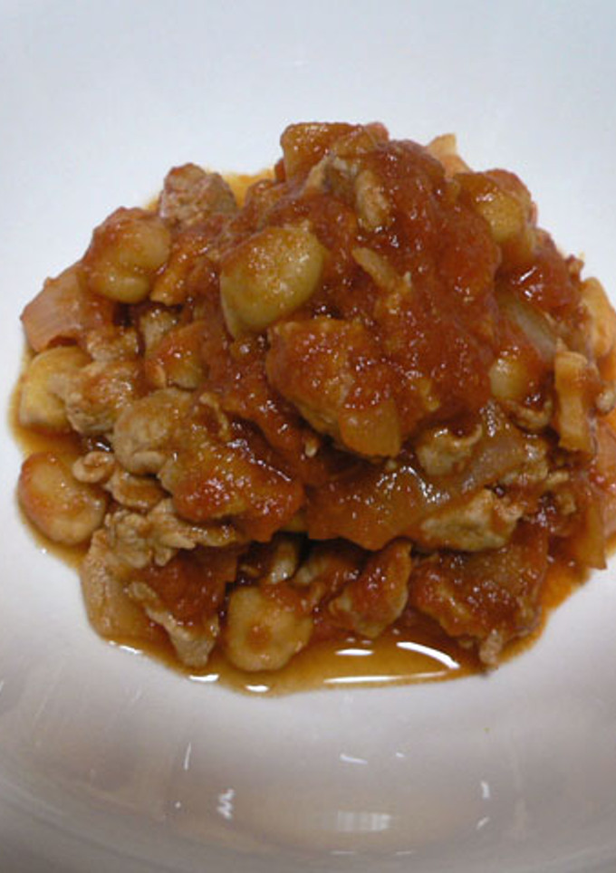 豚肉と豆のトマト煮込み-レシピのメイン写真