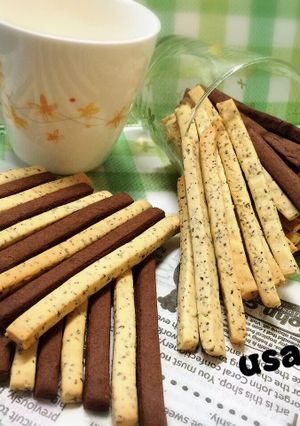紅茶とココアのスティッククッキー♡-レシピのメイン写真