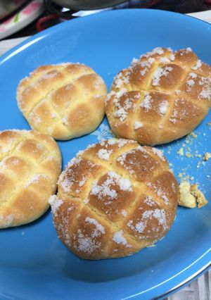 簡単！ホットケーキミックスでメロンパン♡-レシピのメイン写真