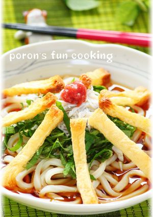 しらすとカリカリお揚げさんの冷やしうどん-レシピのメイン写真