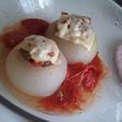 玉ねぎIN合い挽き肉&トマト煮込み