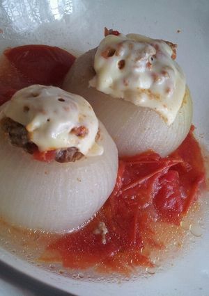 玉ねぎIN合い挽き肉&トマト煮込み-レシピのメイン写真