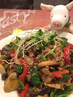 ♧なすと豚こま肉の中華風甘辛炒め-レシピのメイン写真