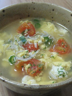 ミニトマトとたまごの中華スープ-レシピのメイン写真