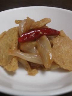 おからこんにゃくとたまねぎのピリ辛炒め-レシピのメイン写真