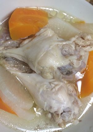 男の自炊料理 手羽元と大根の煮物-レシピのメイン写真