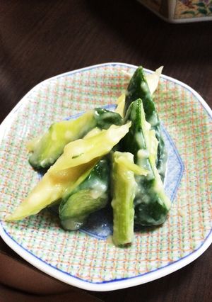 酒粕好きに捧ぐ胡瓜とセロリの和えもの-レシピのメイン写真