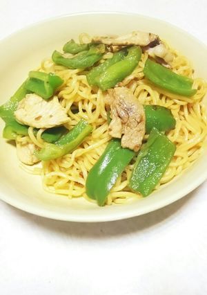 豚肉ピーマンカレー焼きそば-レシピのメイン写真
