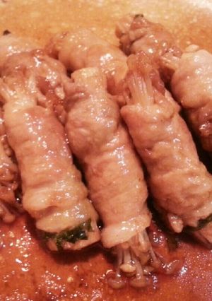 大葉とエノキの豚肉巻き♪レモン照り焼き味-レシピのメイン写真