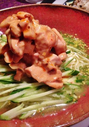 棒々鶏のっけ冷やしぶっかけ塩らーめん-レシピのメイン写真
