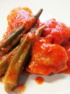 鶏肉とおくらのトマト煮-レシピのメイン写真