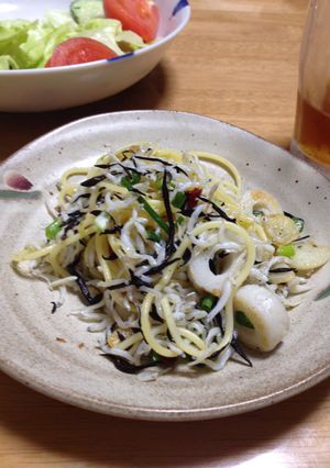 しらすとひじきのスパゲッティ-レシピのメイン写真
