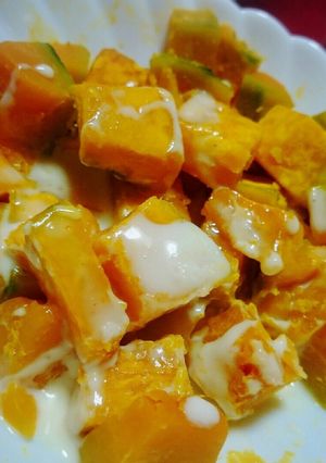 かぼちゃのチーズソースあえ-レシピのメイン写真